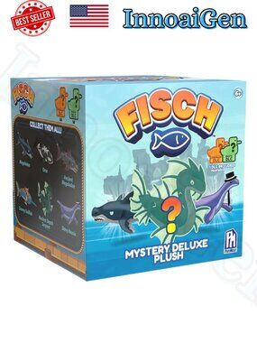 PhatMojo Fisch Mystery Deluxe Plush Roblox Game Collectible Megalodon Nessie NWT